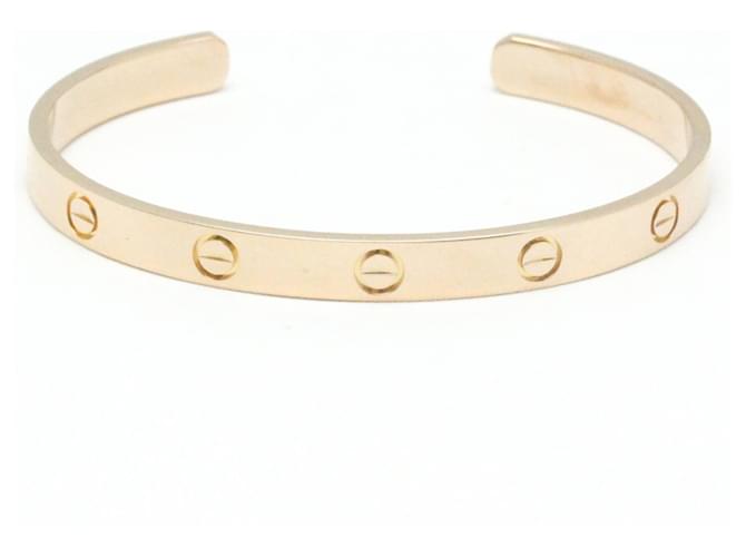 Cartier Love Bracelet Open Bangle in Pink Gold Golden  ref.1510710