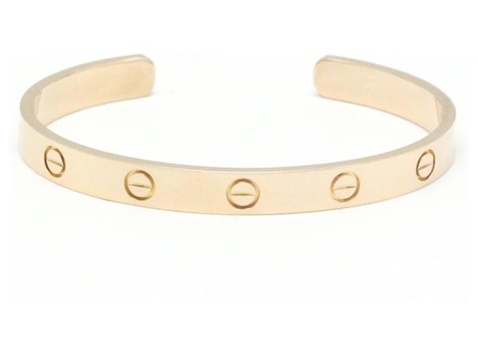 Cartier Love Bracelet Open Bangle in Pink Gold Golden  ref.1510711