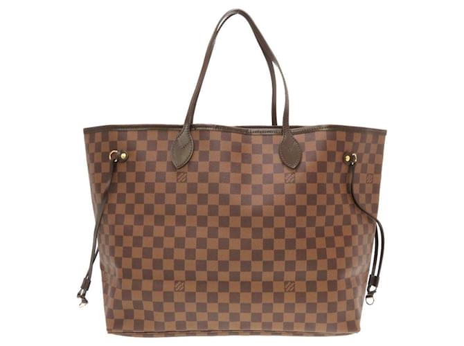 Louis Vuitton Damier Neverfull GM Ebene Tote Bag Braun Leinwand  ref.1510823