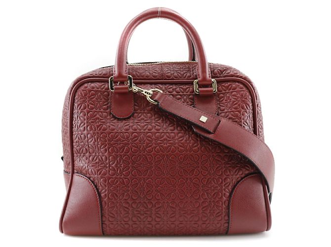 Borsa a spalla Loewe Amazona 75 Repeat Anagram 2WAY Rosso