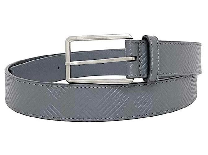 Ceinture taille en cuir gris argent de Bottega Veneta Marron Argenté  ref.1510999