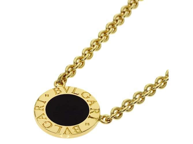 Bulgari Bvlgari Onyx Necklace in 18K Yellow Gold