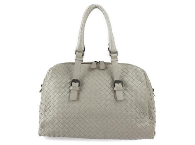 Bolso Prusse Intrecciato de Bottega Veneta Gris Cuero  ref.1511083