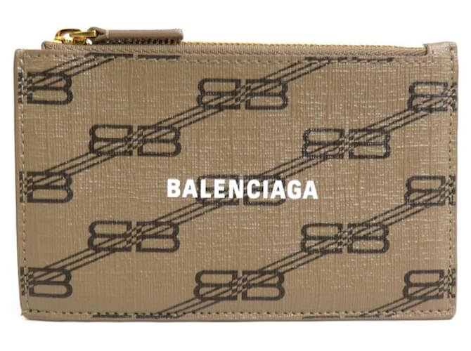 Porta-moedas de couro marrom Balenciaga  ref.1511257