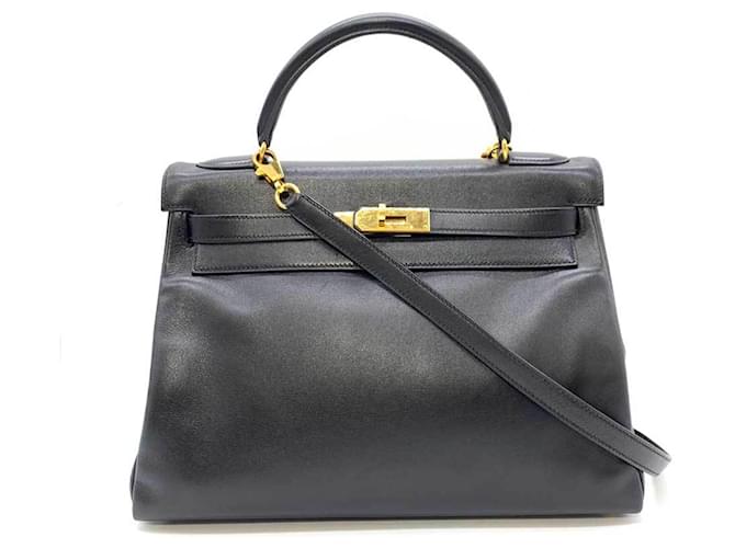 Hermès Hermes Kelly 32 Handbag Black  ref.1511304