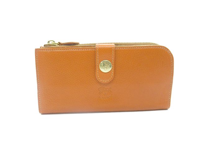 Il Bisonte Brown Leather Bi-Fold Wallet