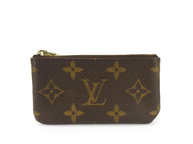 Porte-monnaie Monogram Louis Vuitton Cuir vernis Marron  ref.1511445