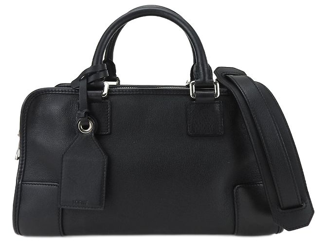 Bolsa de couro Loewe Amazona 28 Preto