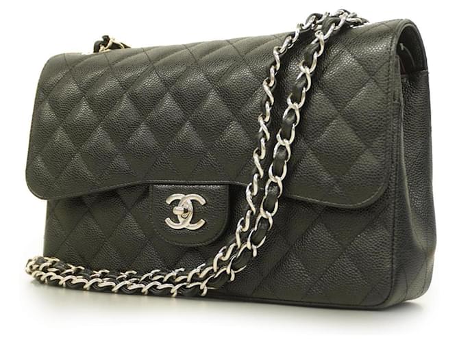 Schultertasche aus schwarzem Kaviarleder von Chanel  ref.1511741