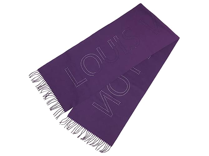 Louis Vuitton Dark Purple Cashmere Stole  ref.1511851