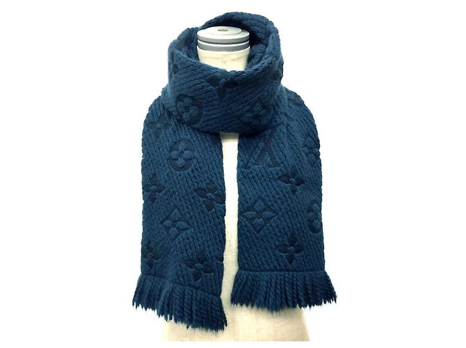 Monogramm Schal von Louis Vuitton Marineblau 