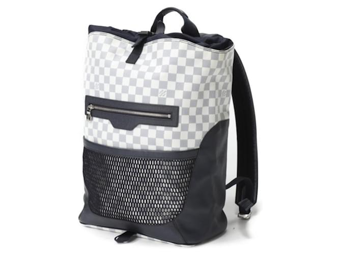 Louis Vuitton Match Point Damier Coast Backpack White Navy blue Cloth  ref.1512046