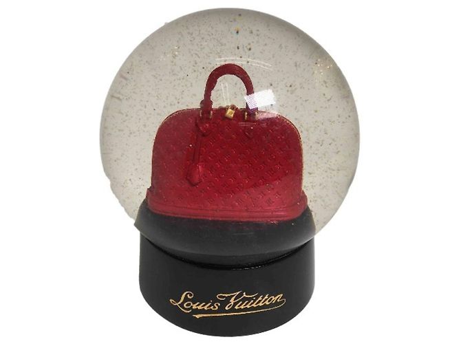 Figurinha Snowdome Alma da Louis Vuitton Preto Vermelho