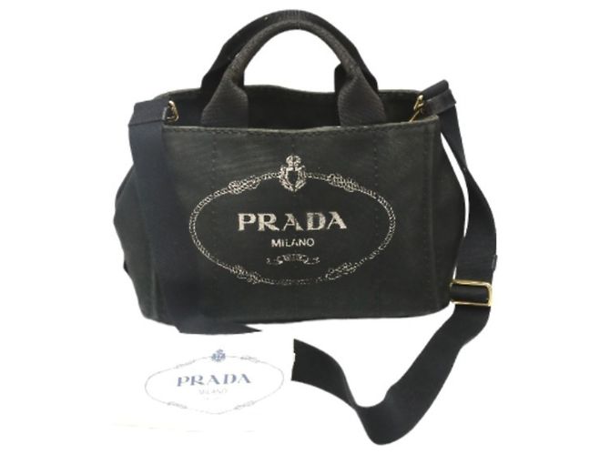 Prada Kanapa Mini Tote Bag Black