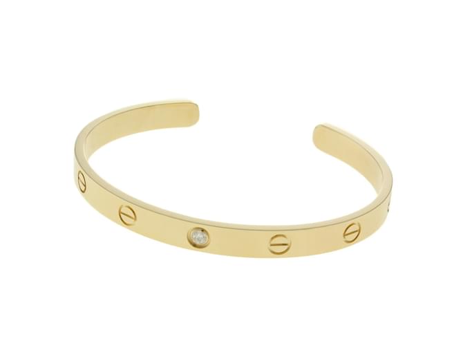 Cartier Love Open Bangle in 18K Yellow Gold with Diamond Golden  ref.1512075