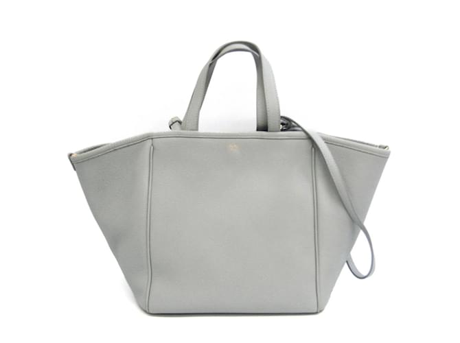 Céline Celine Petit Cabas Pliable 194073 Sac à Main en Cuir pour Femme Bleu clair  ref.1512091