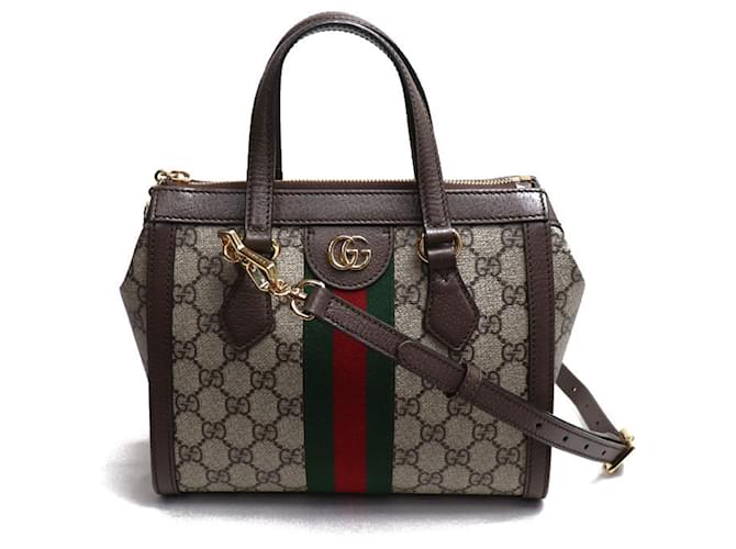 Sac tote GG Ophidia petit de GUCCI Toile Marron Beige  ref.1512173