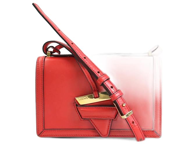 Bolsa de ombro em couro vermelho Loewe Barcelona  ref.1512272