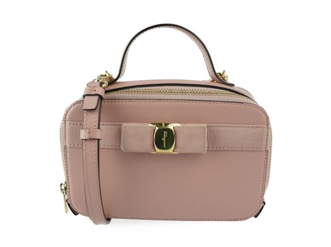 Bolso de Hombro Vara de Salvatore Ferragamo Beige  ref.1512308