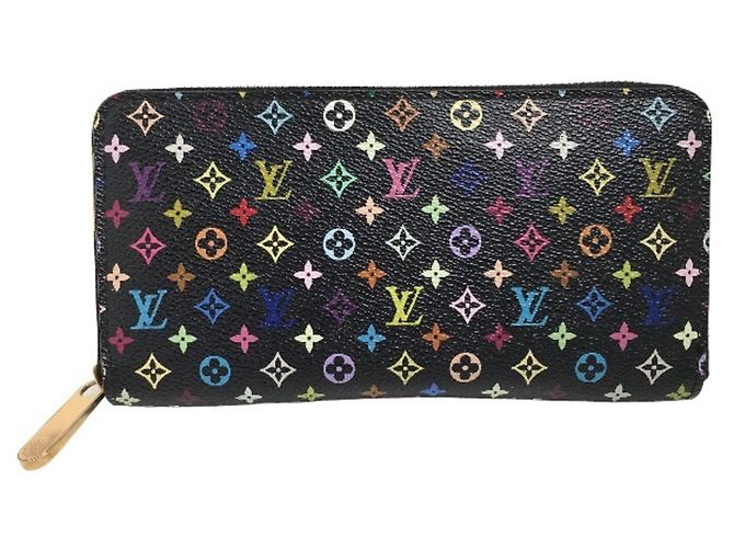 Cartera larga Zippy Monogram Louis Vuitton Negro Multicolor