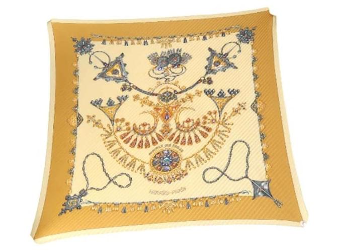 Hermès Hermes Yellow Silk Scarf  ref.1512357