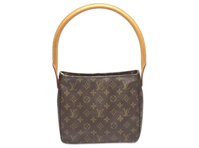 Louis Vuitton Looping MM Monogram Shoulder Bag Brown Patent leather  ref.1512367