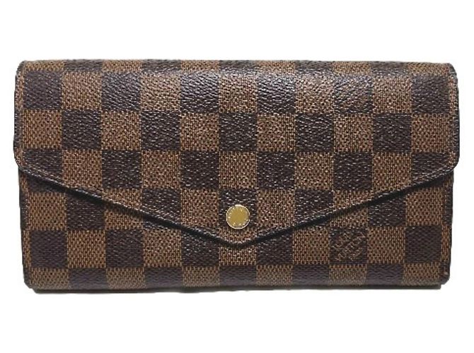Louis Vuitton Ebene Long Wallet Damier ebene