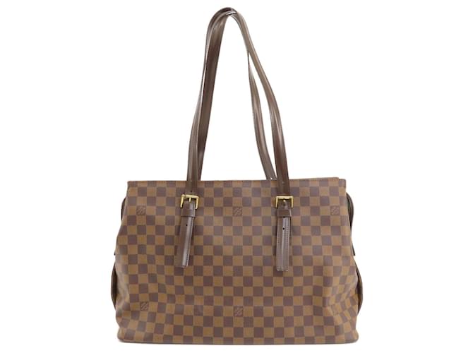 Chelsea Damier Ebene Tote Bag N51119 von Louis Vuitton Braun Leinwand  ref.1512405