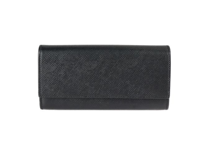 Céline Celine schwarze Kalbleder Bi-Fold Geldbörse
