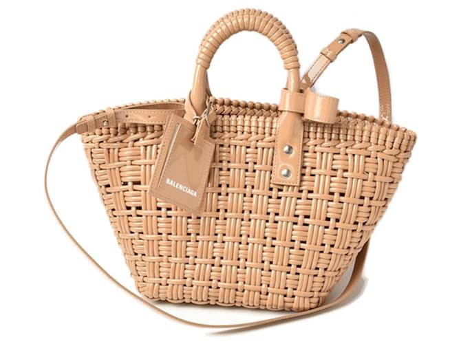 Borsa Balenciaga Basket Bistro XS Beige  ref.1512560