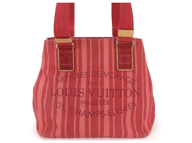 Borsa tote Louis Vuitton Plan Soleil Cabas PM M94146 Rosso