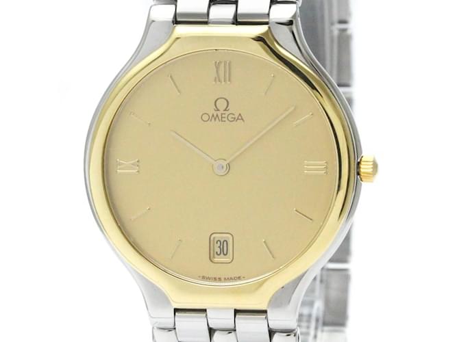 Omega De Ville K18 Gold Steel Quartz Men's Watch  ref.1512601