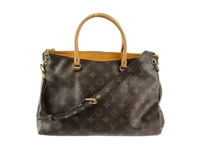 Sac à main Monogram Pallas de Louis Vuitton Cuir Cuir vernis Marron Monogramme  ref.1512612