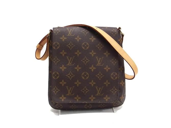 Sac à épaule court Musette Salsa Monogram Louis Vuitton Cuir vernis Monogramme  ref.1512694