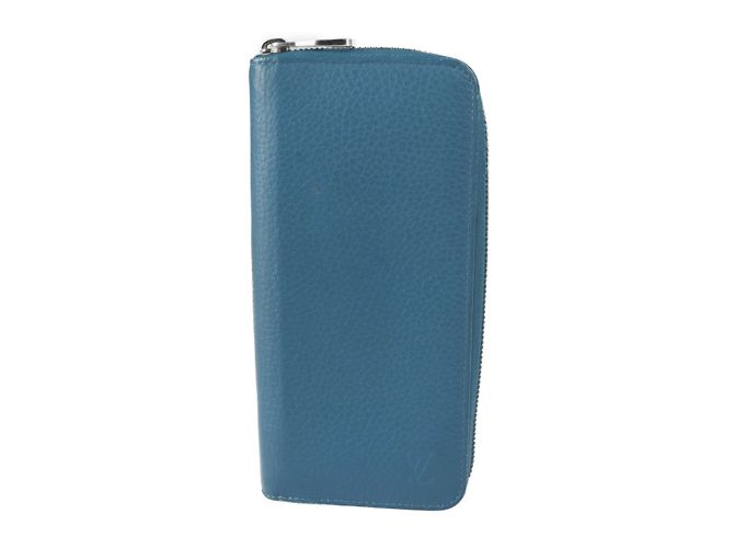 Louis Vuitton Zippy Wallet Vertical Long Blue
