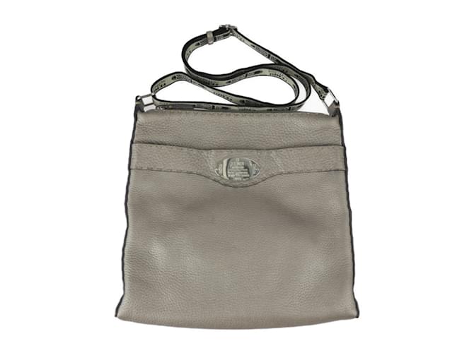 Fendi Selleria Schultertasche Bronze Leder  ref.1513052