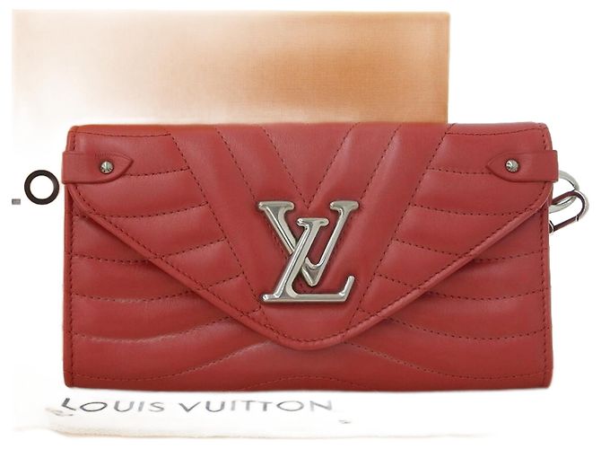 Louis Vuitton New Wave Long Wallet Red