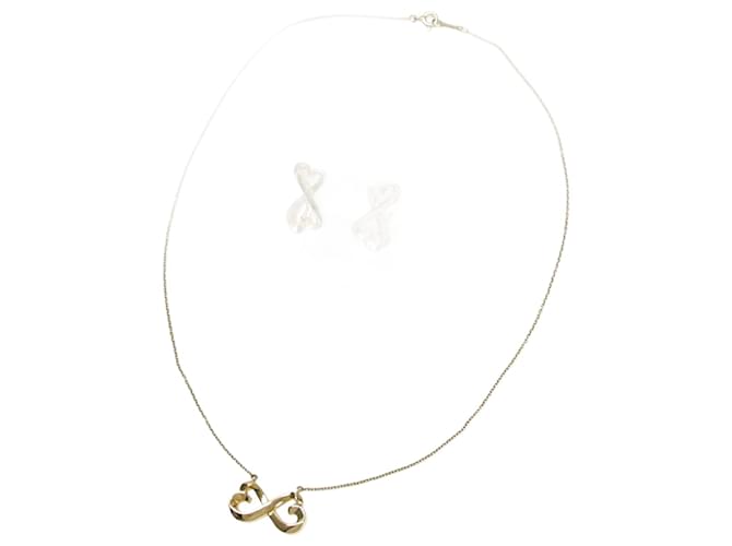 Tiffany & Co Tiffany Open Double Loving Heart Necklace & Earrings Yellow gold  ref.1513177