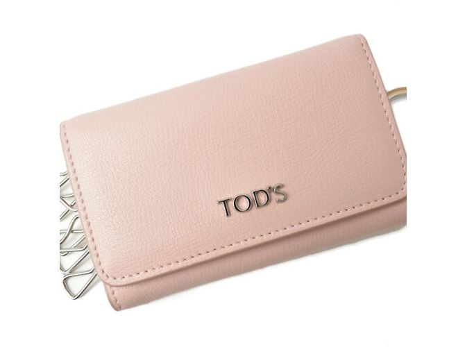 Chaveiro de couro Tod's em rosa claro