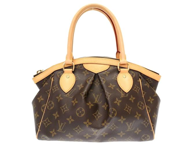 Bolso Louis Vuitton Monogram Tivoli PM Castaño Charol  ref.1513280