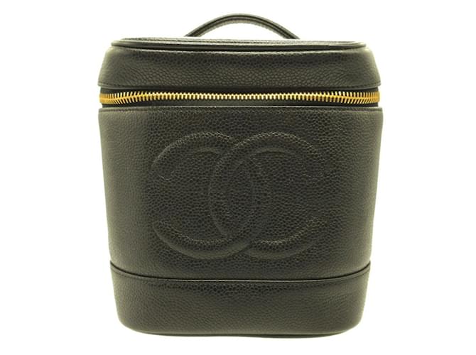 Borsa Vanity Nera in Pelle Caviar Chanel Nero  ref.1513390