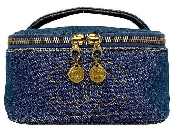 Chanel Denim Handbag Vanity Bag