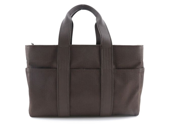 Hermès Borsa Hermes Acapulco MM Marrone Panno