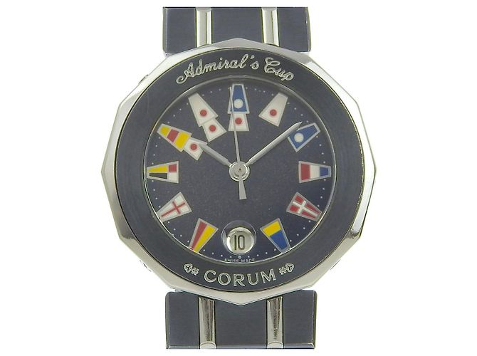 Orologio da polso donna Corum Admiral's Cup Argento Blu navy