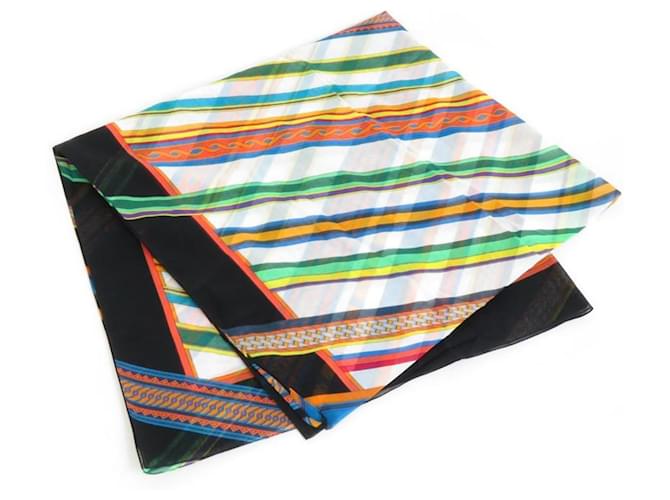 Hermès Châle en coton multicolore Hermes  ref.1513477