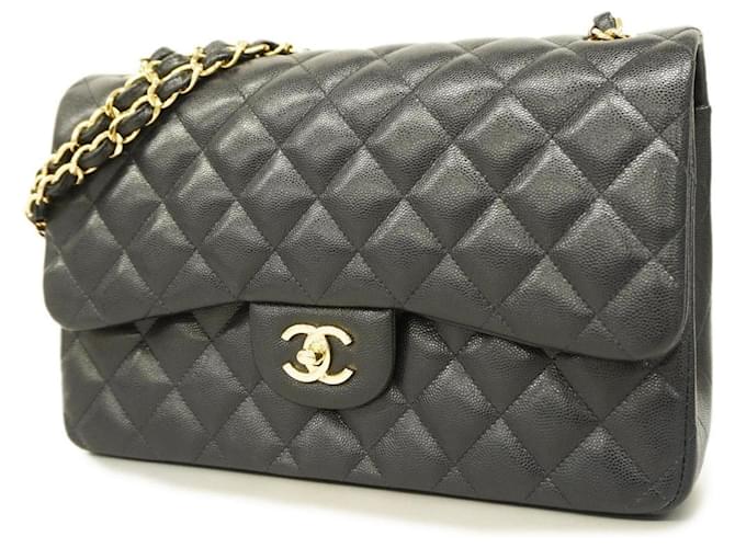 Chanel Black Caviar Leather Shoulder Bag  ref.1513510