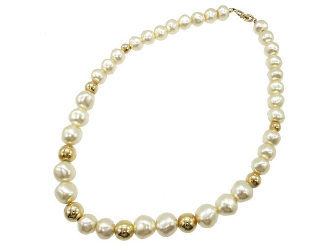 Collana oro e bianco Christian Dior D'oro