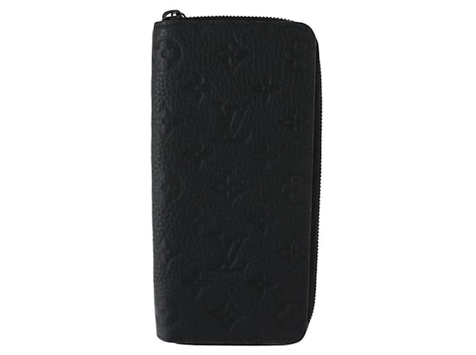 Louis Vuitton Monogram Zippy Wallet Black Patent leather  ref.1513544