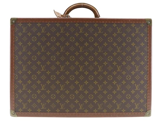 Baú Bisten 60 da Louis Vuitton Marrom Monograma Couro envernizado  ref.1513584