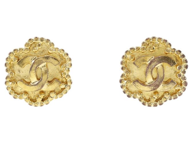 Orecchini a clip placcati in oro Chanel D'oro